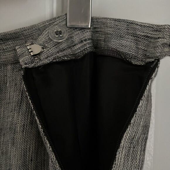 KASPER GREY/BLACK 100% LINEN FULLY LINED PANTS SIZE 18 - Picture 5 of 9